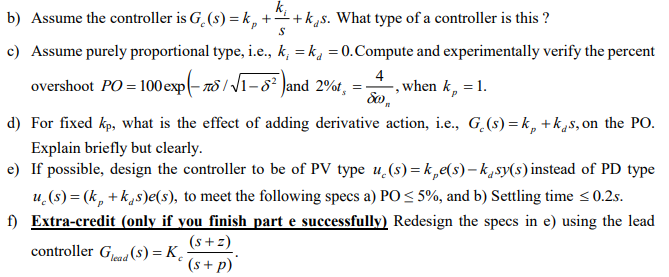 Solved Position control It is desired to control the motor | Chegg.com