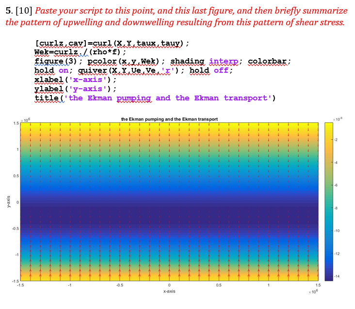 5. [10] Paste your script to this point, and this