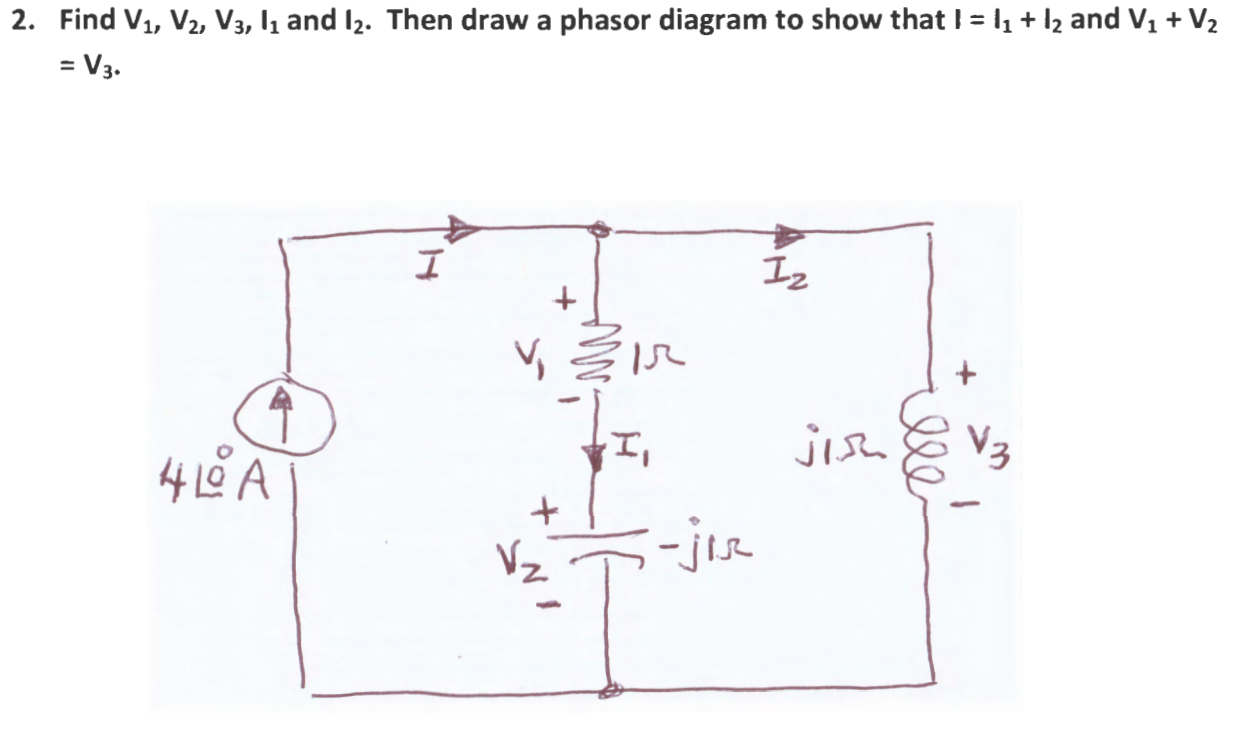 solved-find-v1-v2-v3-i1-and-i2-then-draw-a-phasor-chegg