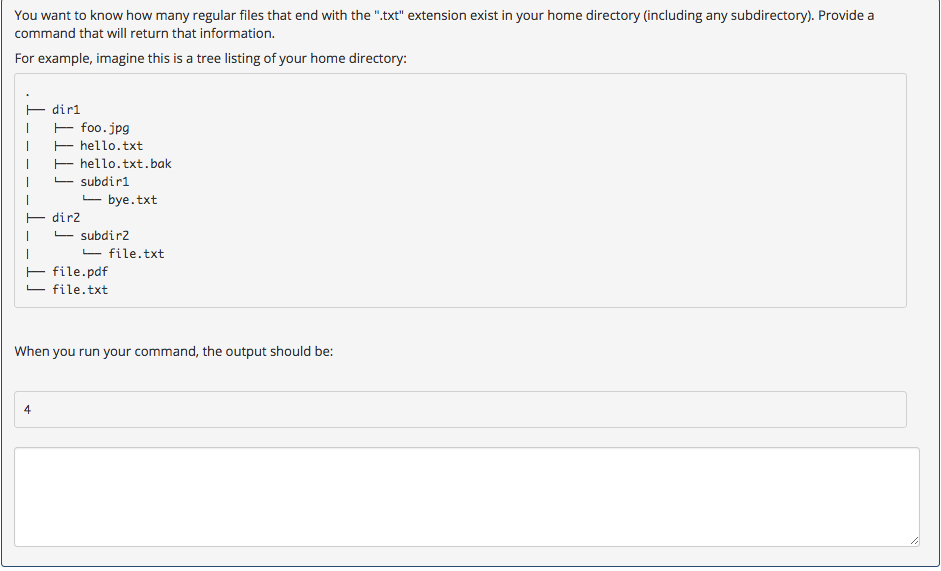 Solved You Want To Know How Many Regular Files That End With Chegg
