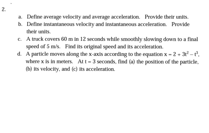 acceleration-and-velocity-formulas