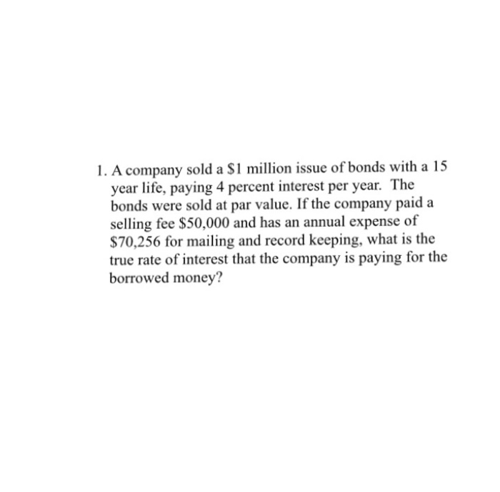 solved-a-company-sold-a-s1-million-issue-of-bonds-with-a-15-chegg