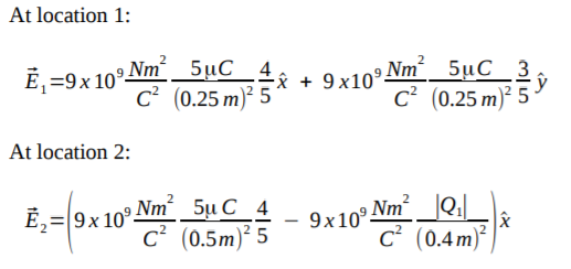 Solved The electric field in two locations is given for a | Chegg.com