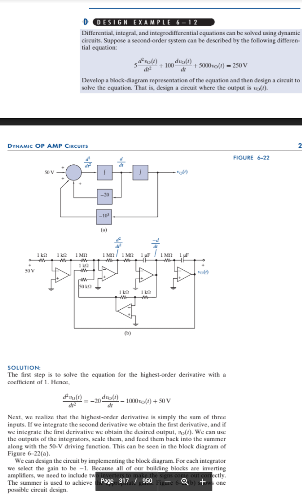 6) Analog computing. The end of section 6.3 in the | Chegg.com