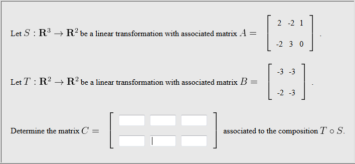 Solved Let S R3 Rightarrow R2 Be A Linear Transformation