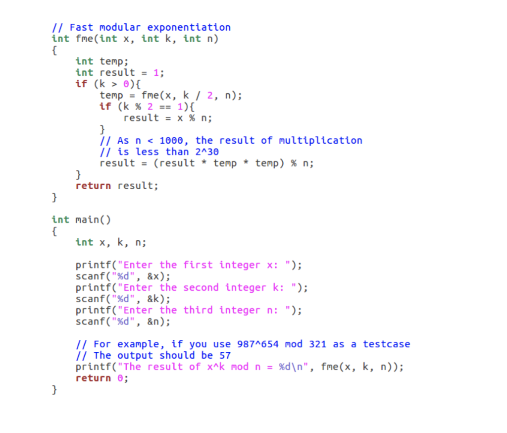 Solved Given three positive integers x, k and n (1