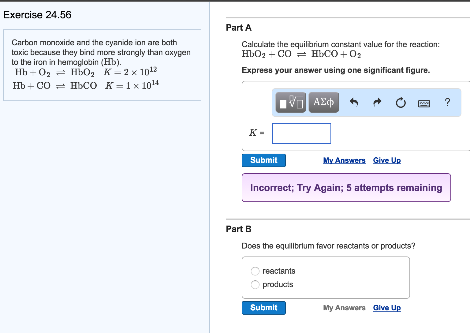 Solved Carbon Monoxide And The Cyanide Ion Are Both Toxic 