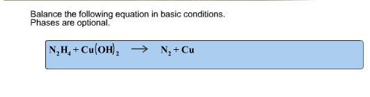 Solved Balance the following equation in basic | Chegg.com