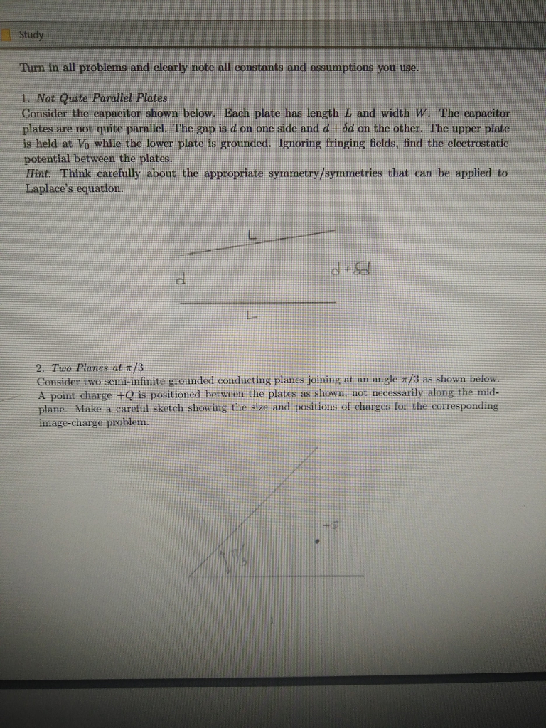 Solved Study Turn in all problems and clearly note all | Chegg.com
