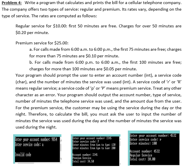 Solved Problem 4 Write a program that calculates and prints