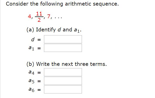 Solved Consider The Following Arithmetic Sequence 4 7 2 Chegg Solved Consider The Following Arithmetic Sequence 4 7 2 Chegg