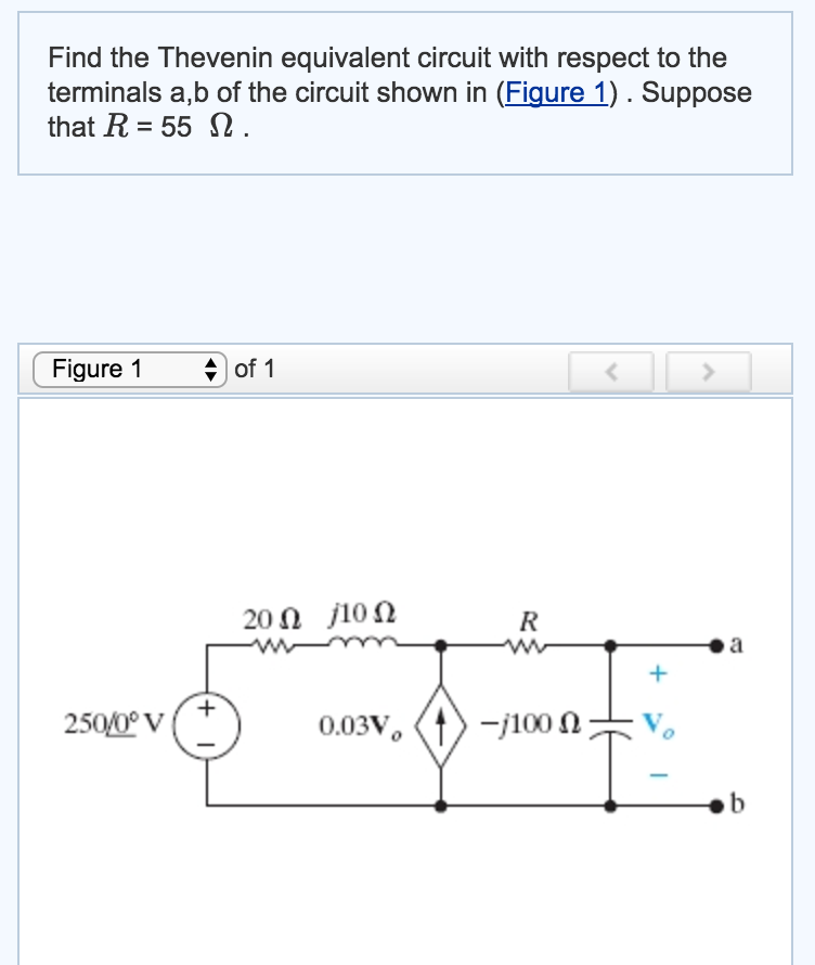 Solved Find The Thevenin Equivalent Circuit With Respect To | Chegg.com