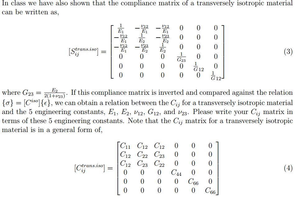 Solved In class we have also shown that the compliance | Chegg.com