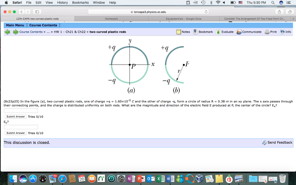 Solved In the figure (a), two curved plastic rods, one of | Chegg.com