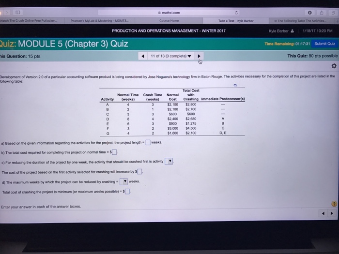 Solved Development of Version 2.0 of a particular accounting