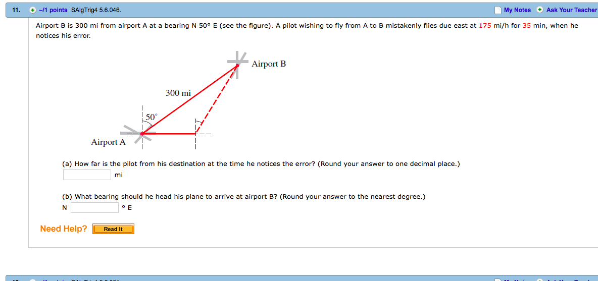 solved-airport-b-is-300-mi-from-airport-a-at-a-bearing-n-50-chegg