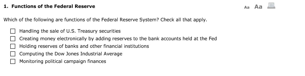 solved-which-of-the-following-are-functions-of-the-federal-chegg