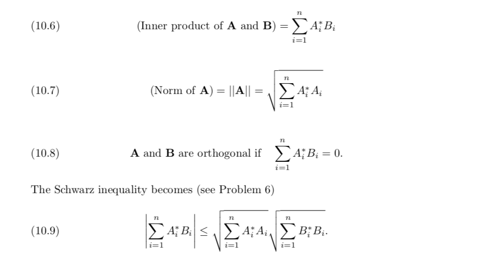 Solved By (10.6) and (10.7), find the norms of A and B and | Chegg.com