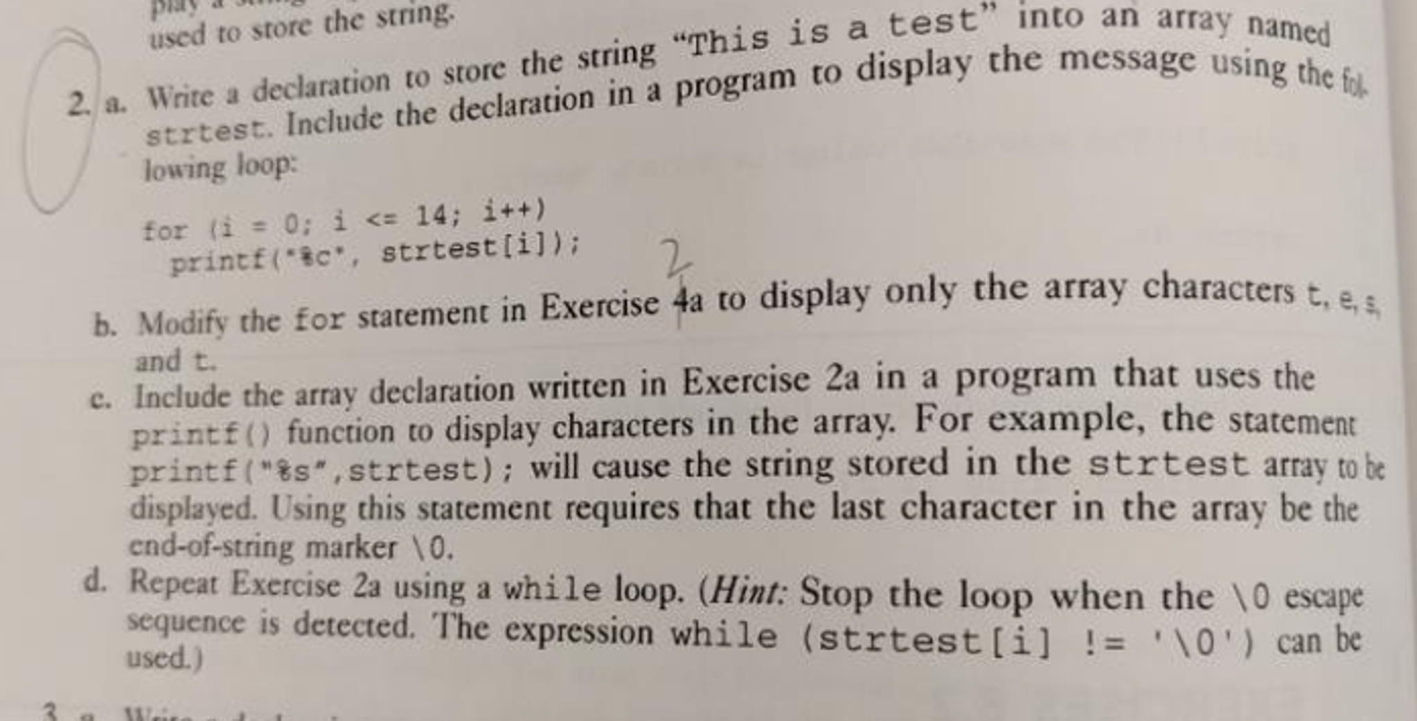 Write a declaration to store the string