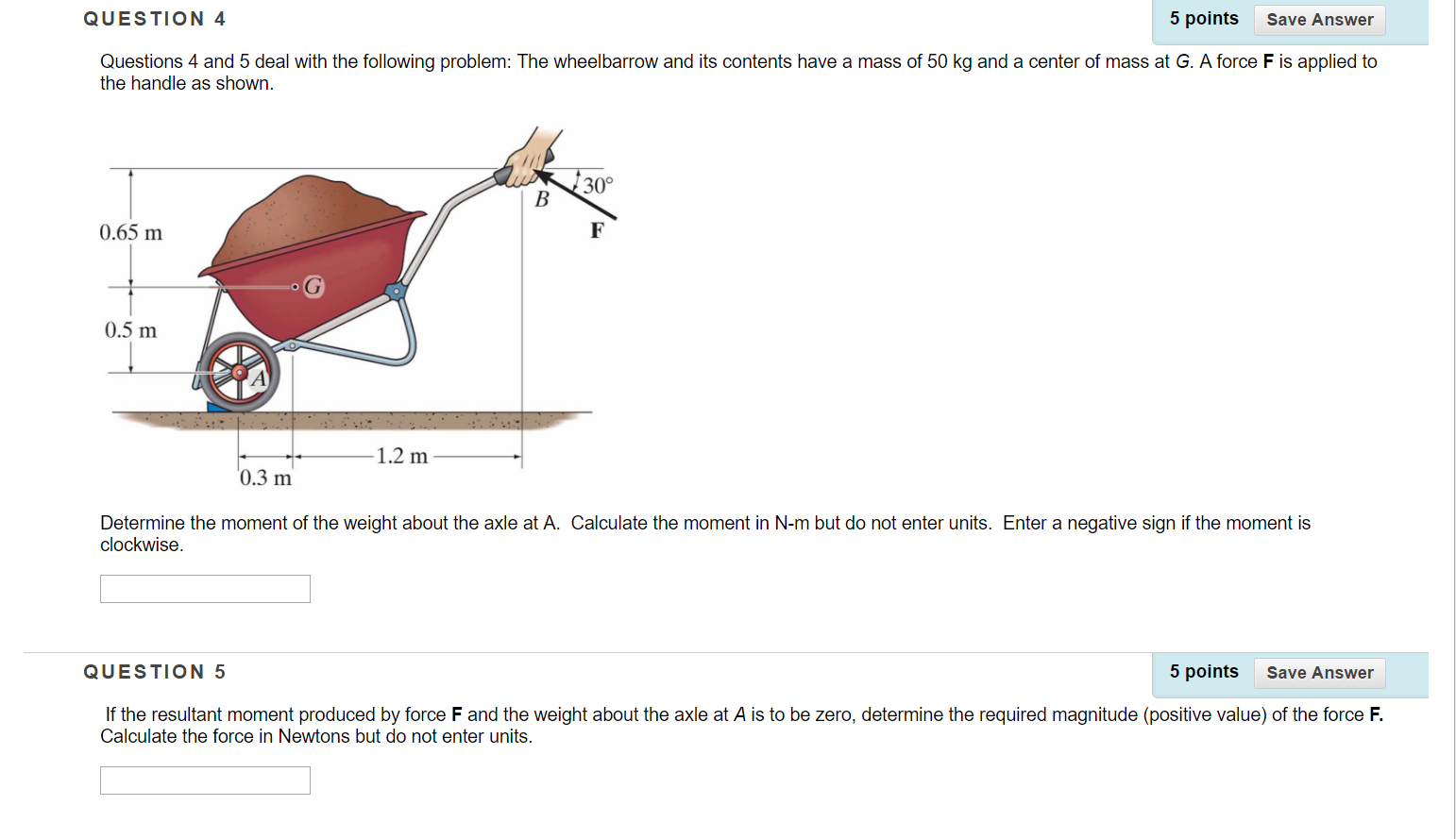 Solved Deal with the following problem The wheelbarrow and