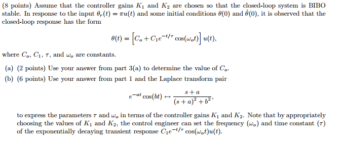 Solved Figure 5 is an example of a feedback control system | Chegg.com