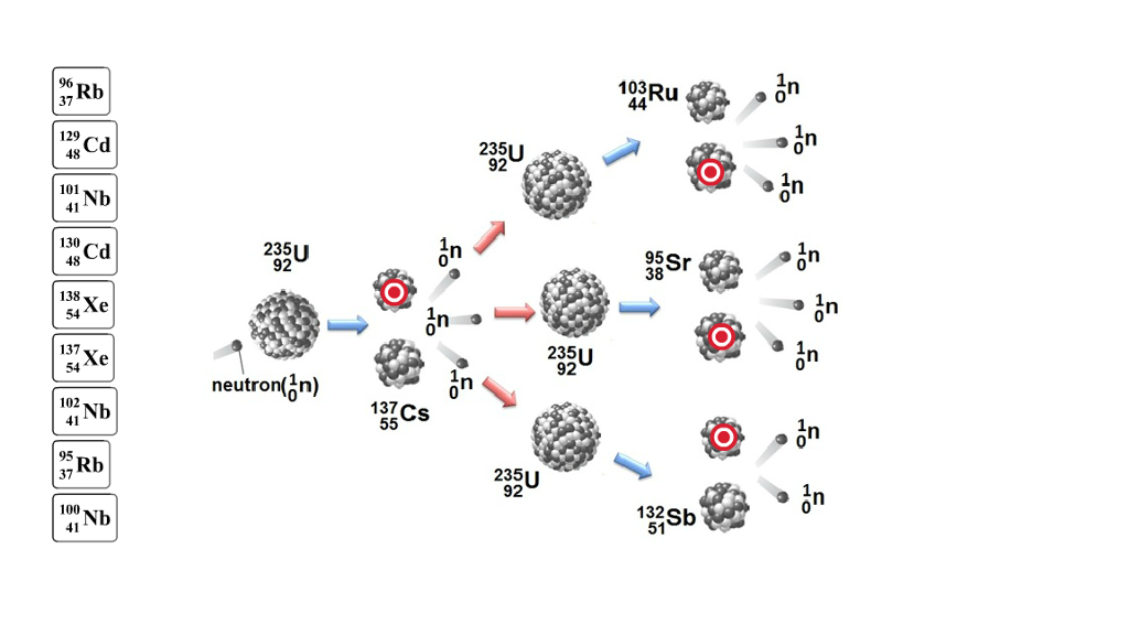 Уран 235 распад схема