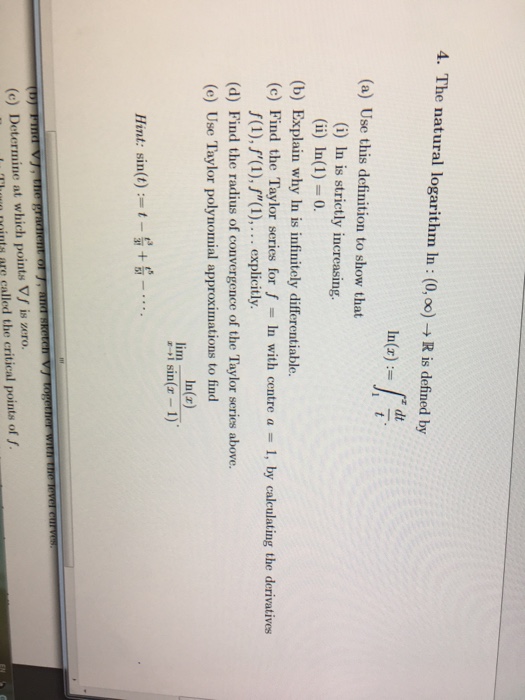 solved-the-natural-logarithm-ln-0-infinity-rightarrow-r-chegg