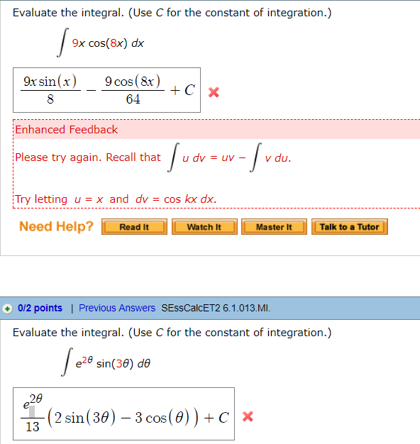 solved-evaluate-the-integral-use-c-for-the-constant-of-chegg