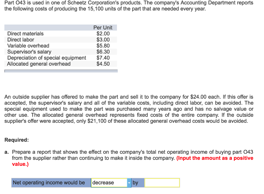 Solved Prepare A Report That Shows The Effect On The | Chegg.com