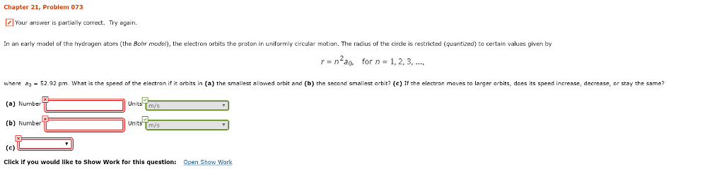 Solved In an early model of the hydrogen atom (the Bohr | Chegg.com