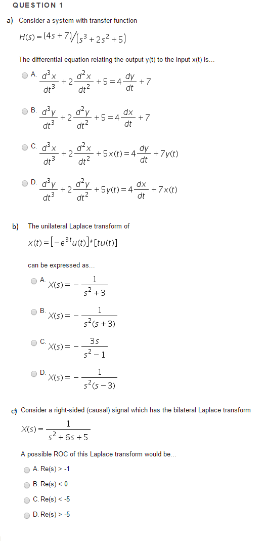 Solved Consider a system with transfer function H(s) = (4s + | Chegg.com