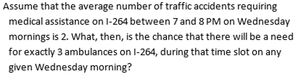 Solved Assume That The Average Number Of Traffic Accidents | Chegg.com