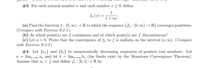 Solved #3. For each natural number n and each number r > 0, | Chegg.com