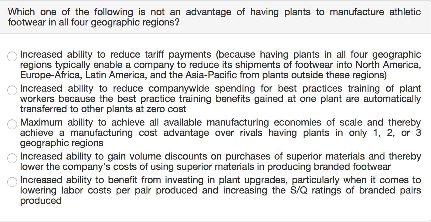 Solved Which one of the following is not an advantage of