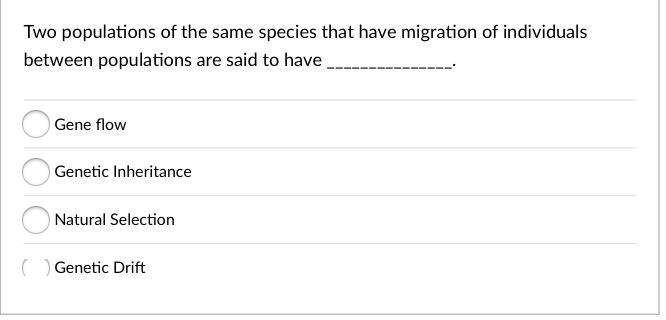 gene flow between two populations will tend to