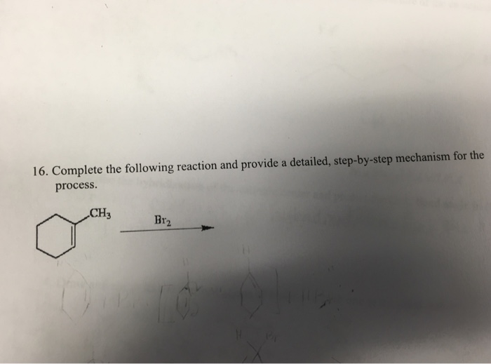 Solved Complete the following reaction and provide a | Chegg.com