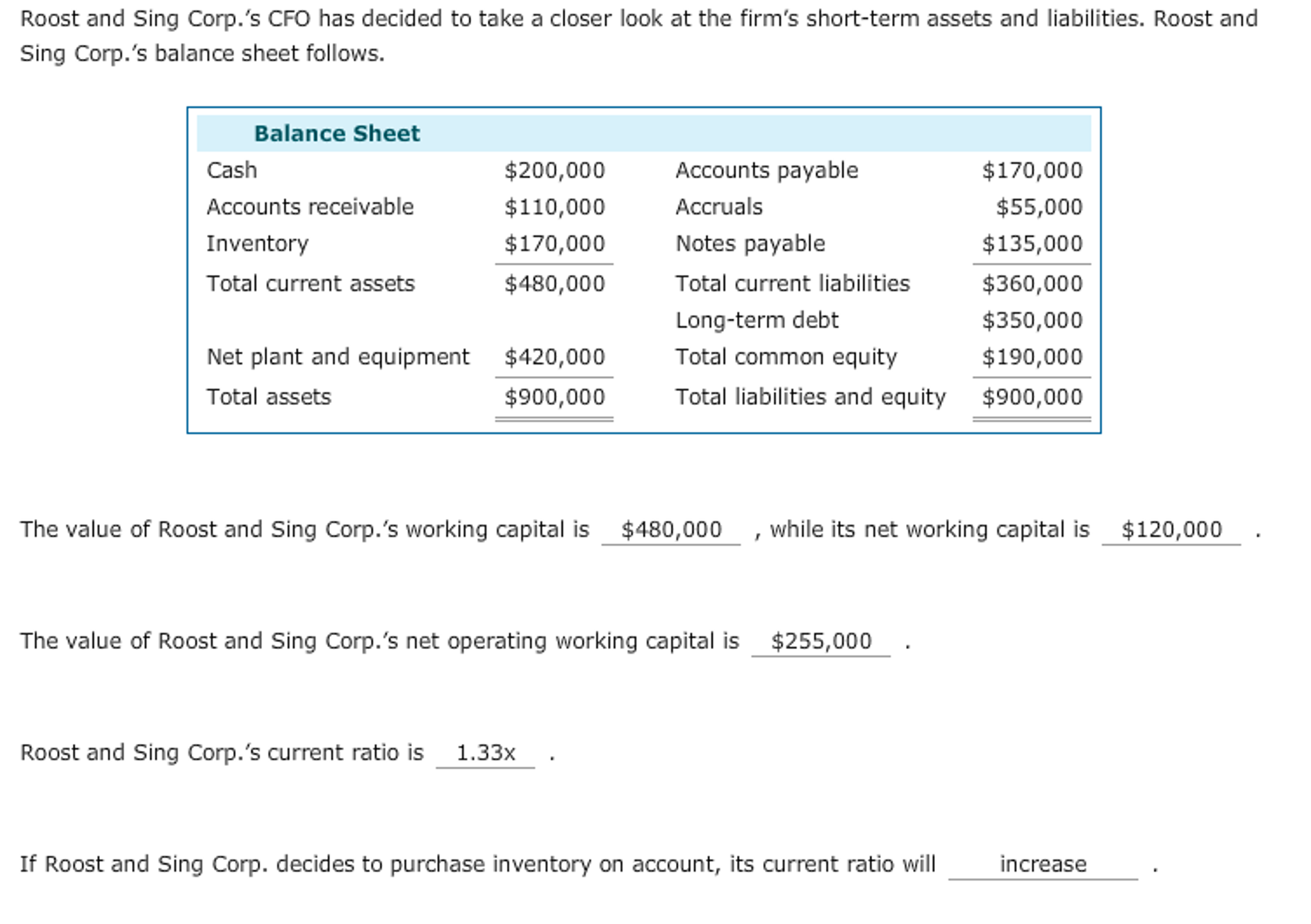 Solved C Will Current ratio, increase, decrease or stay the | Chegg.com