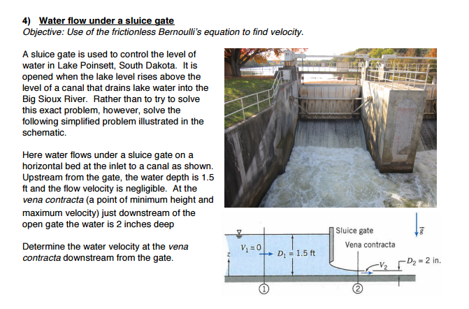 solved-water-flow-under-a-sluice-gate-objective-use-of-the-chegg