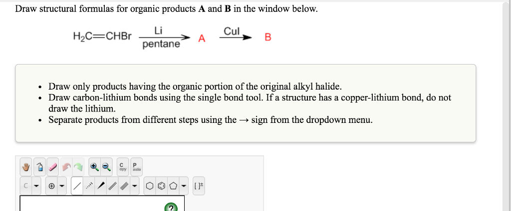 Solved Draw structural formulas for organic products A and B | Chegg.com