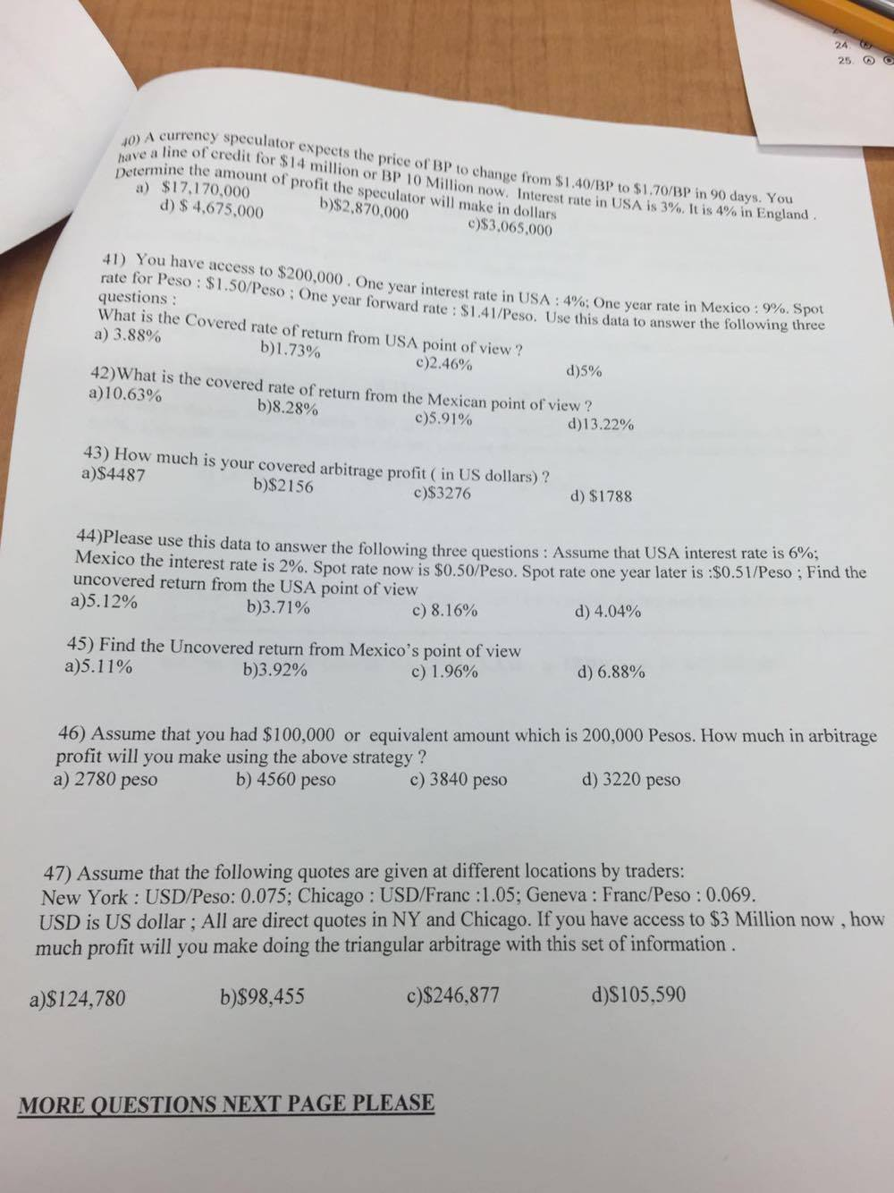 Solved A currency speculator expects the price of BP to