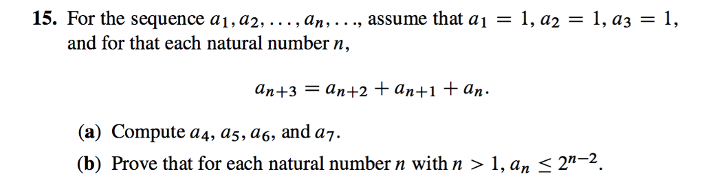 Solved For the sequence a_1, a_2, ..., a_n, ..., assume that | Chegg.com
