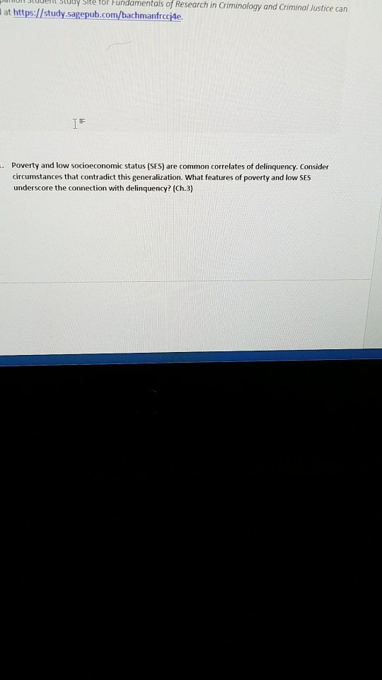 Poverty And Low Socioeconomic Status SES Are Common Chegg