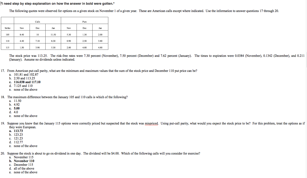 Solved I Need Step By Step Explanation On How The Answer In | Chegg.com