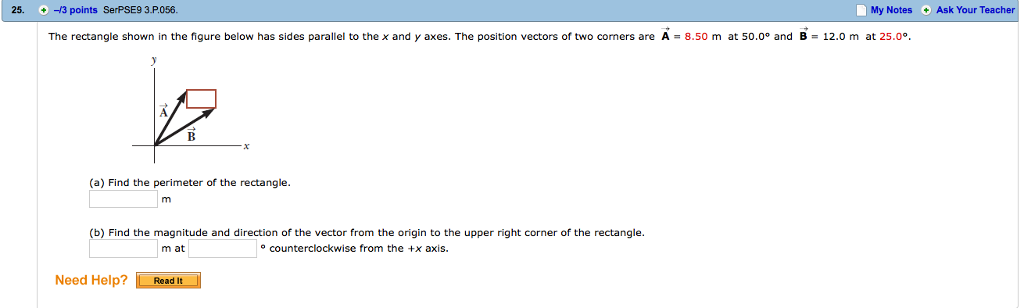 Solved The rectangle shown in the figure below has sides | Chegg.com