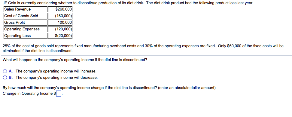 Solved JF Cola is currently considering whether to | Chegg.com