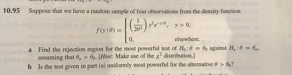 Solved Suppose that we have a random sample of four | Chegg.com