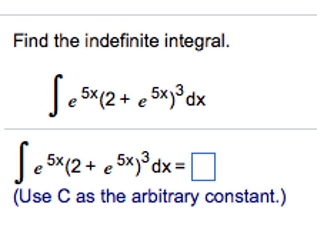 integral x 2 e 5x dx