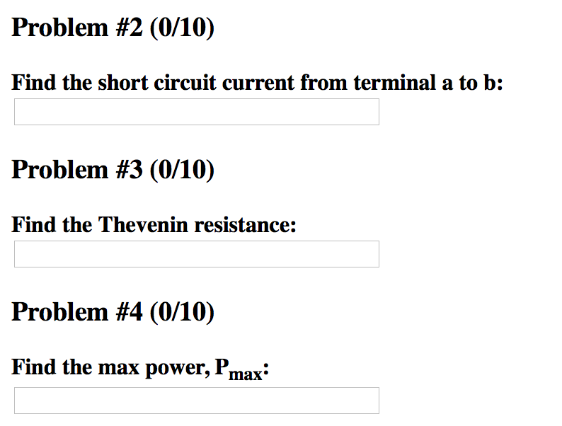 Solved Use the following circuit to answer all questions. | Chegg.com