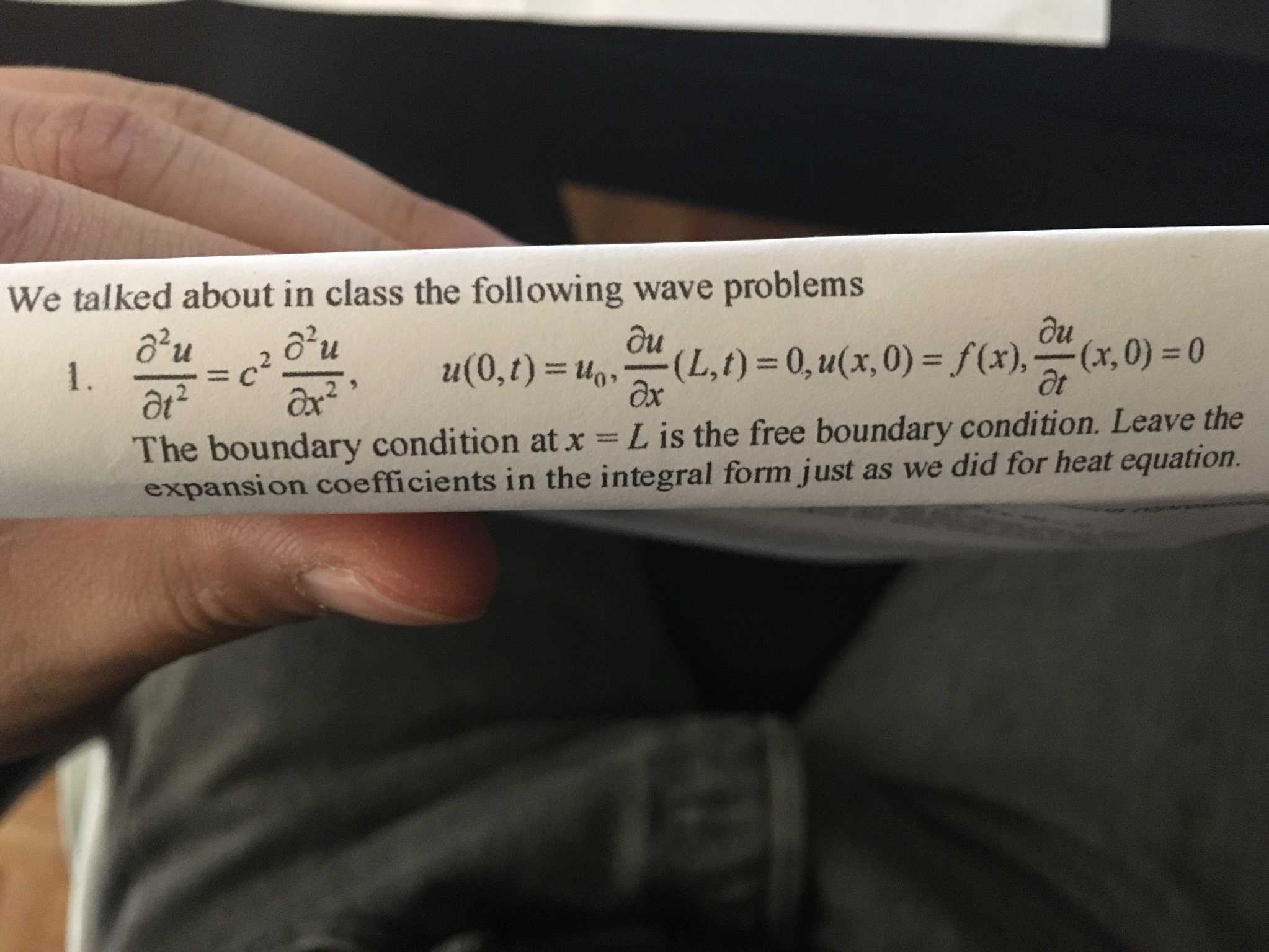Solved Solve the string problem with a constant source term