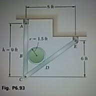 Solved A 3 ft diameter pipe is supported every 16 ft by a | Chegg.com